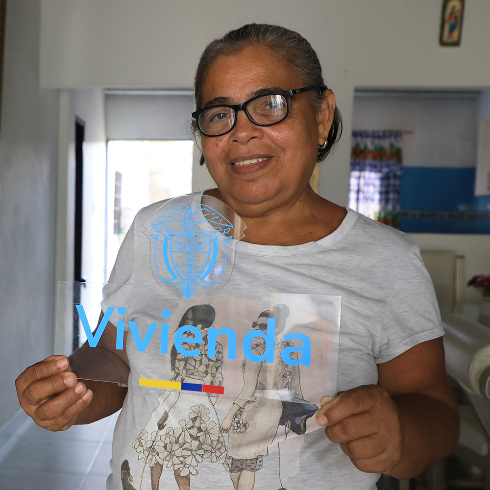 fotografia beneficiaria programa mejoramiento de vivienda