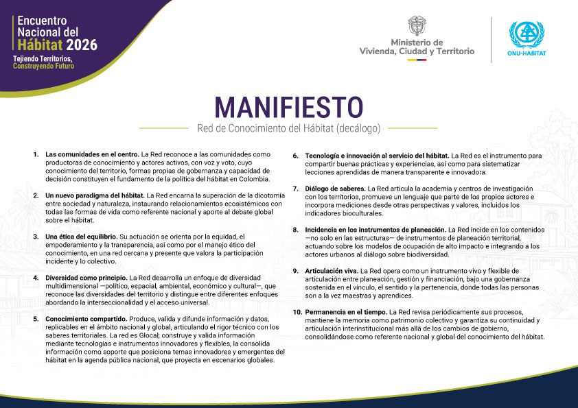 MANIFIESTO RED DE CONOCIMIENTO DEL HÁBITAT 01