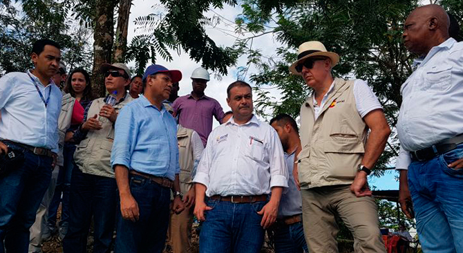 Minvivienda y Cooperacion Espanola visitaron obras de agua y alcantarillado en Choco