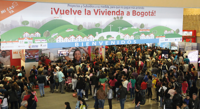 La feria Vuelve la vivienda a Bogota tuvo un exito rotundo con mas de 64 mil visitantes