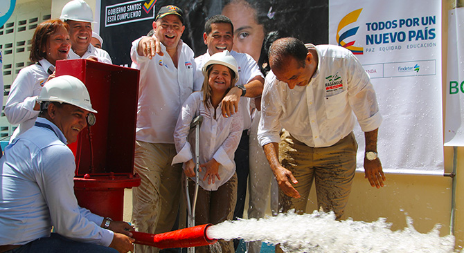 Con mas agua potable y de calidad llego el Gobierno Nacional a Magangue