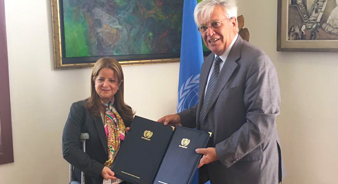 Minvivienda y ONU Habitat firman memorando para implementar la nueva agenda urbana mundial en Colombia