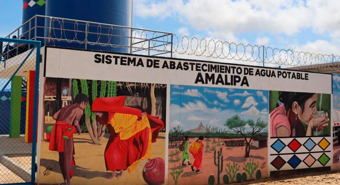 Anuncio de entrega de los módulos de pilas públicas de Romonero y Amalipa en el marco de Guajira Azul, además de la PTAP de San Juan del Cesar. Foto: René Valenzuela (MVCT)