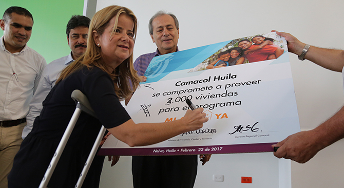 Huila tiene el reto de entregar 3 mil viviendas con Mi Casa Ya antes de 2019