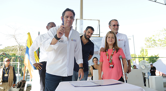 En Luruaco 34 mil familias se beneficiaran con la reubicacion de la bocatoma