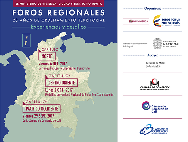 Minvivienda celebrara los 20 anos de la Ley de Desarrollo Territorial con foros regionales