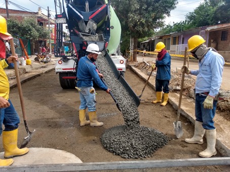 Así avanzan las obras de Compromiso por Colombia en el sector de agua y saneamiento en el Huila. Foto: Dirección de Infraestructura. (MVCT)
