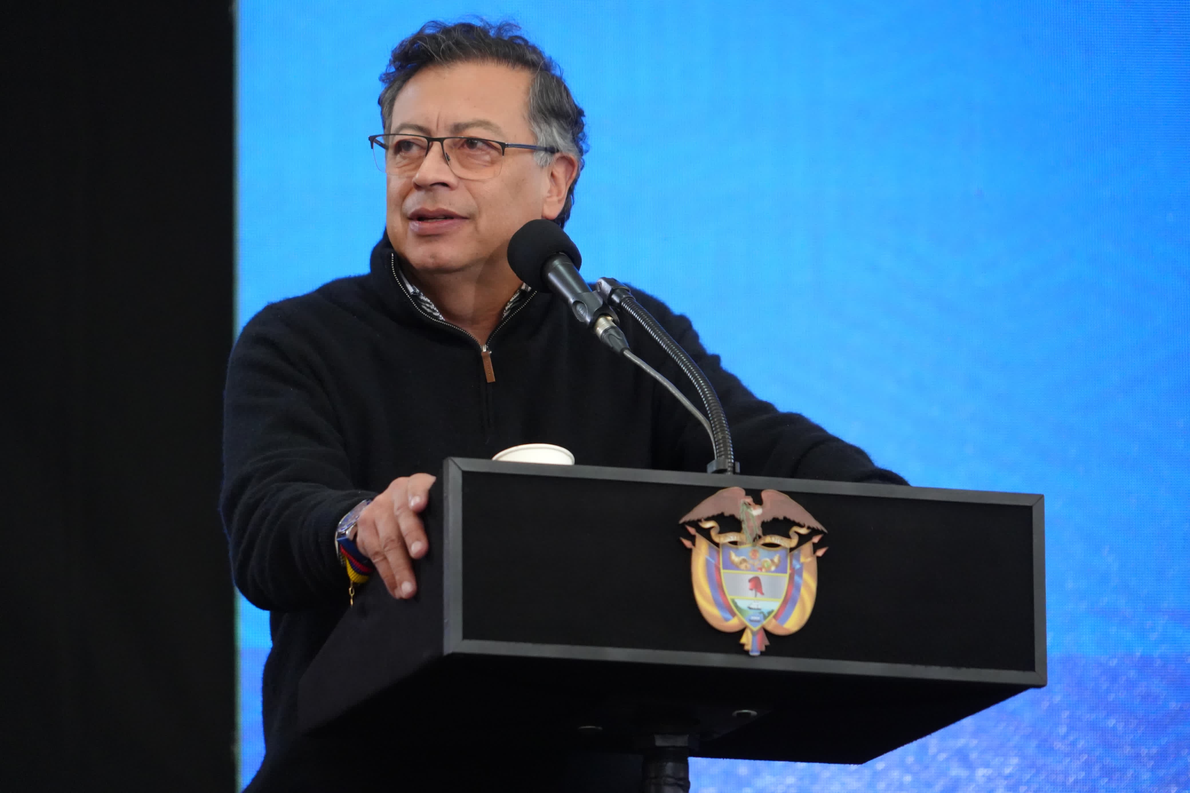 FOTOGRAFÍA, PRESIDENTE GUSTAVO PETRO DURANTE EVENTO DE PRESENTACIÓN DEL DECRETO 1381 DE 2024