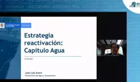 Viceministro de Agua, Jose Luis Acero, en diálogo virtual con los gestores de los PDA.