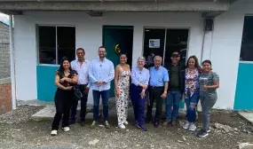 Ministra de Vivienda, Ciudad y Territorio visitó Chinchiná para referenciar proyecto de autoconstrucción de vivienda. Foto: Archivo prensa (MVCT)