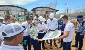 Ministra de Vivienda hace seguimiento a obras de construcción de Sauces II - Mocoa (Putumayo). Foto: Archivo prensa (MVCT)