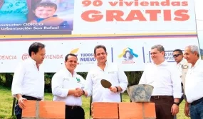 Mas de la mitad de viviendas gratis de la segunda fase ya se esta construyendo Mas de la mitad de viviendas gratis de la segunda fase ya se esta construyendo