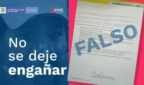 Personas inescrupulosas envían documentación falsa para engañar y captar el dinero de familias de escasos recursos. Foto: MVCT
