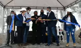 Acto de entrega de obras de optimización en el relleno La Cortada. Foto: Jonathan Sarmiento - Gobernación de Norte de Santander.