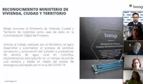 Jornada virtual de entrega de dicho reconocimiento.