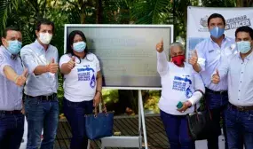 Quedó listo el convenio de Agua al Barrio para arrancar primera fase del programa en la capital santandereana. Foto: Alcaldía de Bucaramanga.