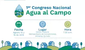 Faltan pocas horas para el inicio del Primer Congreso Nacional Agua al Campo Faltan pocas horas para el inicio del Primer Congreso Nacional Agua al Campo