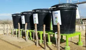 El agua potable llega hoy a Porshina con gran movilizacion del gobierno en la Alianza por el Agua y la Vida en La Guajira El agua potable llega hoy a Porshina con gran movilizacion del gobierno en la Alianza por el Agua y la Vida en La Guajira