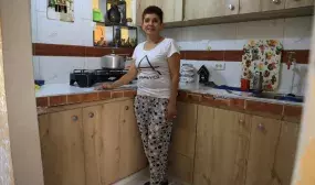 Beneficiaria del programa Casa Digna Vida Digna - Itagüí - Foto: archivo prensa (MVCT)