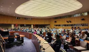 En conmemoración del Día Mundial del Agua, la ministra de Vivienda, Catalina Velasco, presidió una de las plenarias de la Conferencia de las Naciones Unidas sobre el Agua 2023