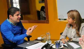 Luis Felipe Henao y Elsa Noguera hacen empalme en temas de vivienda Luis Felipe Henao y Elsa Noguera hacen empalme en temas de vivienda