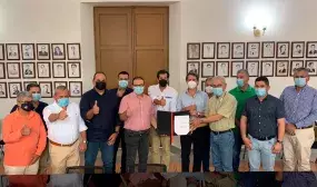 ‍Convenio de asesoría técnica para la estructuración del proyecto en mención. Foto: Hugo Bahamón. (MVCT)