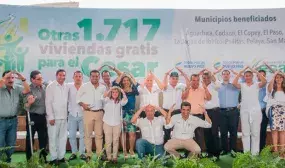 Cesar recibira 1800 casas gratis en segunda fase del programa de vivienda 100 subsidiada Cesar recibira 1800 casas gratis en segunda fase del programa de vivienda 100 subsidiada
