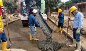 Así avanzan las obras de Compromiso por Colombia en el sector de agua y saneamiento en el Huila. Foto: Dirección de Infraestructura. (MVCT)
