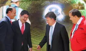 Presidente Santos y Ministro de Vivienda entregan obras que evitan inundaciones en Soacha, Cundinamarca