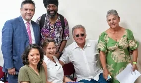 FOTOGRAFÍA MINISTRA HELGA MARÍA RIVAS EN DIÁLOGO DE SABERES SOBRE EL AGUA