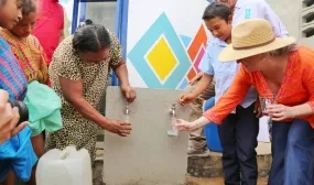 21.374 habitantes son beneficiados con la entrega de 39 rehabilitaciones de infraestructura de agua potable en La Guajira. Foto: Sharon Durán (archivo MVCT)..