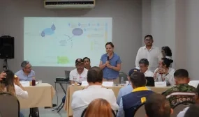 Fotografía Ministra de Vivienda, Ciudad y Territorio, Helga Rivas, en la 4ta Sesión Ordinaria de MESSEP