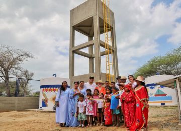 21.374 habitantes son beneficiados con la entrega de 39 rehabilitaciones de infraestructura de agua potable en La Guajira. Foto: Sharon Durán (archivo MVCT).