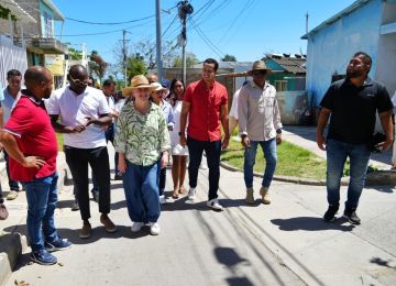 13.676 habitantes de San Andrés se beneficiarán con el plan maestro de alcantarillado pluvial en la cuenca hidráulica del Distrito 4. Foto: Sharon Durán (archivo MVCT).