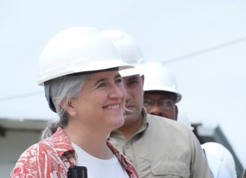 Ministra de Vivienda reitera que una de las prioridades del presidente Petro es el Plan Maestro de Acueducto y Alcantarillado de Quibdó. Foto: Sharon Durán (archivo MVCT).
