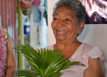 FOTOGRAFÍA BENEFICIARÍA AMILBIA AGREDA, BENEFICIARÍA DE MEJORAMIENTO DE VIVIENDA 