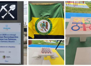 FOTOGRAFÍA FIRMA DE PROYECTO Y ESPACIOS DE EXPRESIÓN EN EL PARQUE RECREODEPORTIVO RENACER LAS PALMERAS