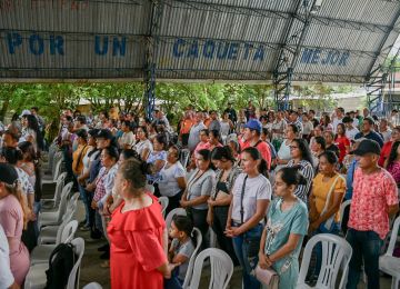 FOTOGRAFIA audiencia convocada por el representante a la Cámara Jhon Fredy Nuñez Ramos EN FLORENCIA, CAQUETA