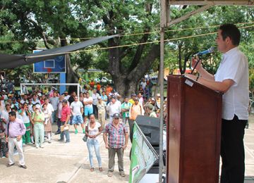 Presidente Santos y Ministra Noguera inauguran manana planta de tratamiento de agua potable en Magangue Bolivar