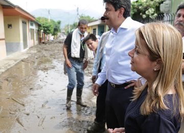 Minvivienda visito zona afectada por lluvias en el Huila