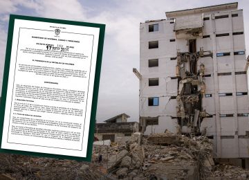 FOTOGRAFIA DECRETO PARA PROTEGER HOGARES AFETADOS POR EL TERREMOTO