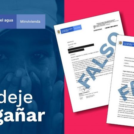 Personas inescrupulosas falsifican documentación en la que suplantan a funcionarios del Ministerio de Vivienda. Foto: Archivo MVCT.