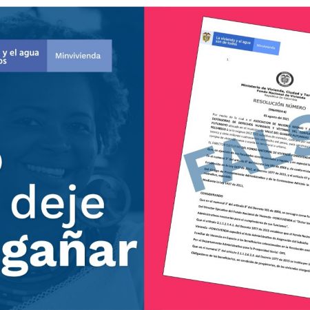 Se denunciaron aparentes casos de estafa en Valle del Guamuez (Putumayo) y Carmen de Bolívar (Bolívar). Foto: MVCT