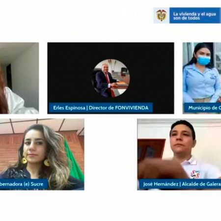 Durante un evento virtual se anunció la entrega de las viviendas que forman parte del programa de gratuidad. Foto: MVCT
