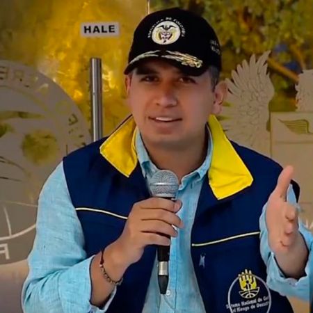 Ministro de Vivienda Jonathan Malagón durante el programa Prevención y Acción emitido desde San Andrés.