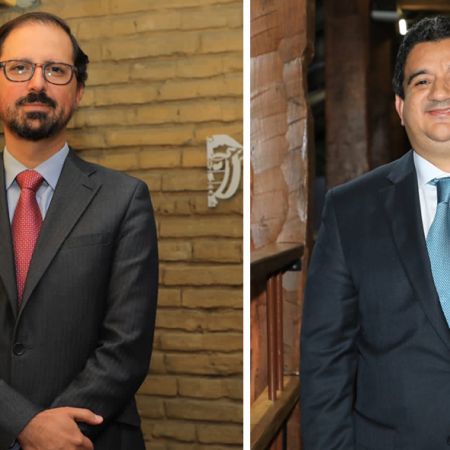 Felipe Arbouin Gómez, y Aníbal Pérez García, asumieron como nuevos viceministros de Vivienda y de Agua y Saneamiento Básico, respectivamente. Foto: René Valenzuela (MVCT)