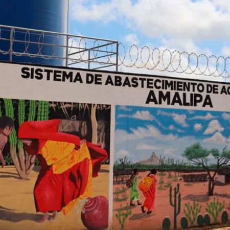 Anuncio de entrega de los módulos de pilas públicas de Romonero y Amalipa en el marco de Guajira Azul, además de la PTAP de San Juan del Cesar. Foto: René Valenzuela (MVCT)