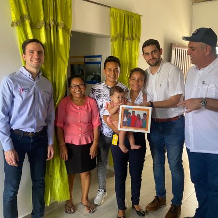 Familia beneficiada con mejoramiento de vivienda en Sincelejo. Foto: archivo Minvivienda (MVCT)
