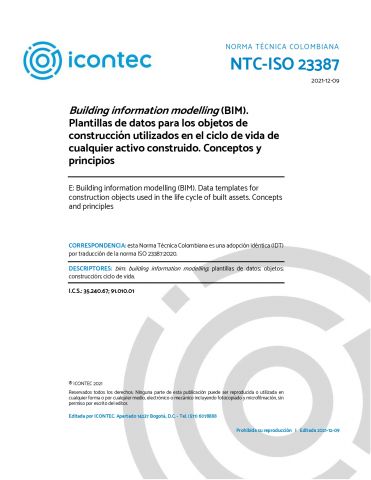NTC-ISO 23387:2021