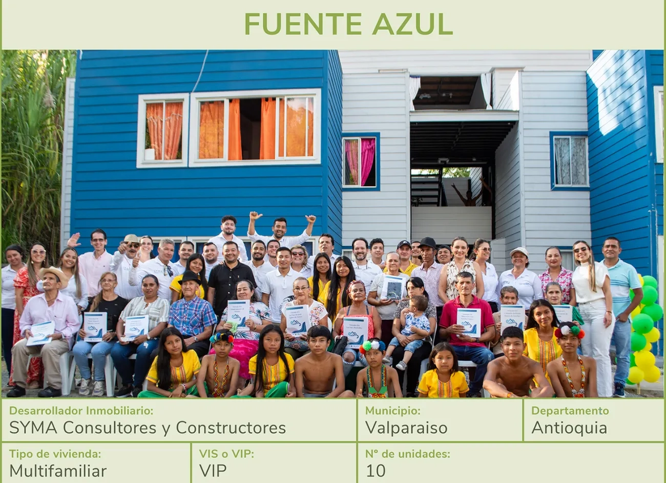 FOTOGRAFÍA PROYECTO FUENTE AZUL ANTIOQUIA